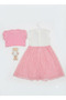 Girl's Stylish Dress with Bolero - 2
