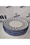 Porcelain Oya 25 cm 6 Pieces Serving Plate - 2