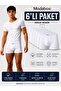 6-Pack Men's Boxers 100% Cotton Combed Cotton White Basic Boxer Comfortable Fit
