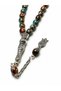 Glass Arpa Cut Prayer Beads – Zaza Prayer Beads with Silver Color Metal Tassels – Stylish Design Gift Prayer Beads - 2