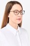 Women VGP026 Square Eyeglasses, Havana Brown - 2