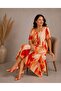 Women's Summer Short Sleeve Viscose Plus Size Dress Li̇kapa - 2