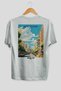 Barcelona Spain 2 White Oversize Country City Back Printed Unisex T-Shirt 100% Cotton Premium