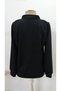 Women's Long Sleeve Front Buttoned High Neck Imported Crepe Blouse - 6