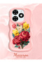 Tecno Spark Go 2024 Compatible Case Camera Protector Pink Silicone Couple Phone Case Floral Pattern - 2
