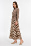 Shirt Collar Belted Patterned Transitional Brown Suit 1954 - 2