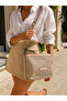 Light Mink Women's Straw Shoulder Bag with Adjustable Strap and Zipper, Summer Casual Stylish Crossbody Bag Model - 8