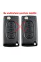 Citroen C4 B7 C3 Berlingo Compatible Remote Key Case Auto Keychain with Logo - 4