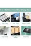 2-Tier Stainless Steel Dish Drying Rack, Kitchen Dish Drainer with Utensil, Cup & Cutting Board Holder, Rustproof Countertop Organizer, Black + Free 600ml Fairy - 7