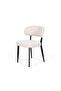 LIBBY DINING CHAIR WHITE BLACK - 3