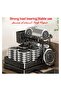 2 Tier Foldable Dish Rack, Double Storage Large Capacity, Kitchen Cutlery Drainer Rack with Water Conduit(Black) - 6
