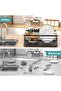 Dish Drying Rack ,Kitchen Sink Organizer Anti Rush Dish Rack for Bowl,Plates,Utensil,Cutlery and Cup,Shelf Storage Holder for Home and Kitchen 43 x 30.5 x 14 cm (Black) - 5