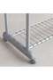 Rio Extendable Double Cloth Rack 89-152x44x94-170cm - Grey - 4