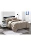 Cotton Duvet Cover Set Zippered Closure Including Pillowcases Twin, Light Brown, Coverset Zippered - 6
