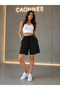 3-Piece Shorts for Women (Black-Grey-Navy Blue) Oversize Summer Shorts Anti-Sweat - 3