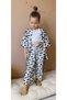 Girl's Tassel Detailed Kimono Set 3-Piece Set - 4