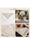 Bohemian Embroidery Knitted Bandana Hair Bandana White. - 4