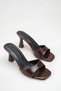 Women's Brown Heelled Slippers New Season Style