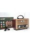 NS-8098 BT Retro Style Portable Desktop Radio AM FM SW 3-Band Stereo Sound Wireless Wooden Speaker with AM/FM Radio - 4