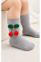 Baby Girl Cherry Pompom Cotton Knee Socks 0-5 Years Special Day - 2
