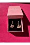 Milena Istanbul Hoop Earrings with Stone Fan-Shaped Dangle - 2