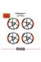 Rks srk125r wide rim cover sticker label model 16-piece set sticker high quality - 2
