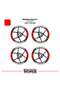 Rks srk250rs wide rim cover sticker decal model 16-piece set high quality stickers - 2