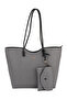 , Women's Shoulder and Hand Bag 161979Z3141 Smoked-Black