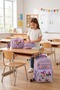 Primary School School Bag Set of 3 Children's Waterproof Imported Fabric Thermal Lunch Bag and Pencil Case (with Bff Figure) - 7