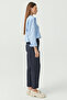 Women's Slim Fit Fabric Pants with Elastic Waist - 4