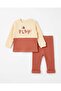 100% Cotton 0-3-6-9-12 Months Baby Boy Play Printed Thin Seasonal 2-Piece Top and Bottom Baby Set - 2
