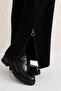 Women's Ribbed Collar and Side Zipper Cuffs Knitwear Set - 6