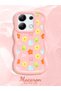 Redmi Note 13 4g Compatible Case Camera Protector Pink Silicone Couple Phone Case Floral Pattern - 2