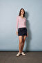 Lace Detailled V-Neck T-Shirt - 2