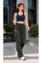 Women's 100% Cotton High Waist Wide Leg Loose Trousers Elastic Waist Casual Comfortable Pants - 6