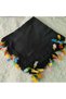 Handmade Rainbow Spring Beaded Crochet Border Writing Edge Cheesecloth Yemeni Dowry Bag Circle - 5