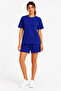 Premium Osy Modal Soft Textured T-Shirt and Pocket Shorts Set - Navy Blue - 4