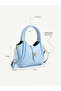 Peggy Women's Handbag and Shoulder Bag with Buckle Detail and Adjustable Strap - 6