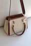 Premium Series Women's Hand and Shoulder Bag with Gold Emblem Cross Strap Shoulder Bag En26 Size20 - 5