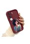 Vivo Y21D Compatible Case Camera Protector Burgundy Silicone Couple Phone Case Girl Pattern - 2