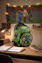Primary School Orthopedic Waterproof Backpack with Water Bottle Pocket and 3 Compartments for Boys - 7