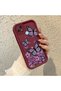 Realme C21 Compatible Case Camera Protector Claret Red Silicone Couple Phone Case Butterfly Pattern - 2