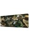 Green Brown Fluid Abstract 40X90 cm Gaming Mousepad Non-Slip Base Large Size Mousepad