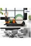 Stainless Steel Dish Drying Rack with Cutlery Holder Black Space-Saving Kitchen Counter Organizer for Home Use Daily Dish Rack - 6