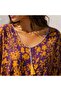 Par-13041 Purple Floral Patterned Laser Beach Dress & Pareo |   Eos Collective - 2