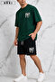 Bklyn Printed Cotton Fabric Men's T-Shirt-Shorts Set - 3
