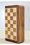 Chess Game with Special Varnished Magnet Stones and Wooden Foldable Box 17.5 cm - 3