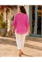 Women's Double Italian Blouse with Guipure Embroidery and Stone Detailing - 3