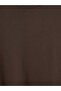 Vizyon New Season Brown Crew Neck Men's Thick Sweatshirt - 6
