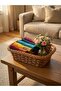 Wicker Look Rattan Bread Basket Plastic Mesh Serving and Presentation Basket (4 Models 2 Color Options) - 5